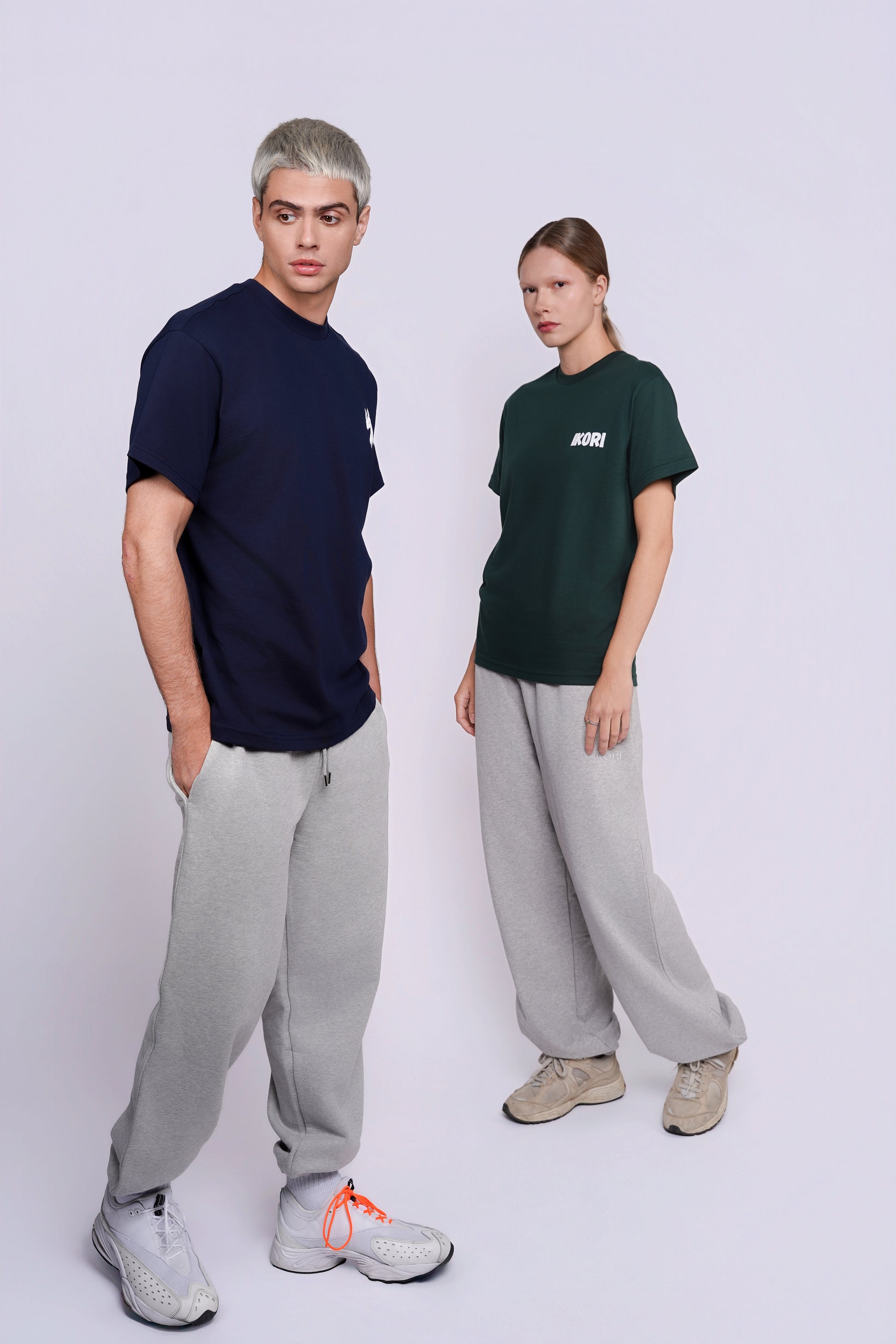 Grey Melange Trackpants